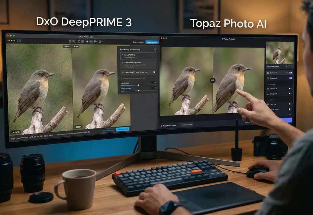 DeepPRIME 3 vs Topaz Photo AI